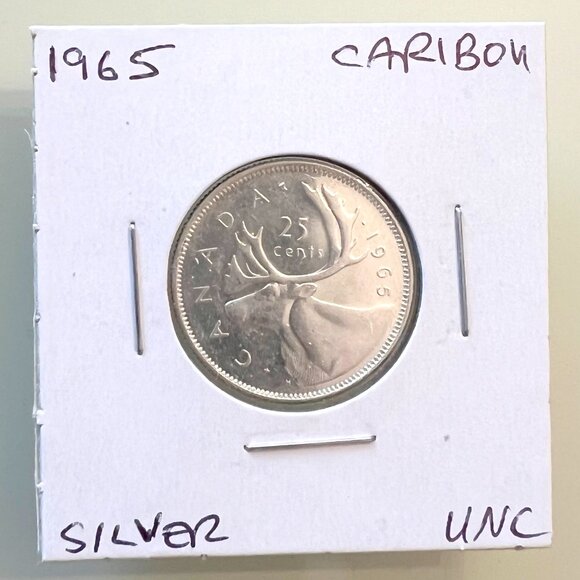 Canada 1962, 1963, 1964 & 1965 Silver 25¢ Quarters! 4 coins total - Picture 9 of 13